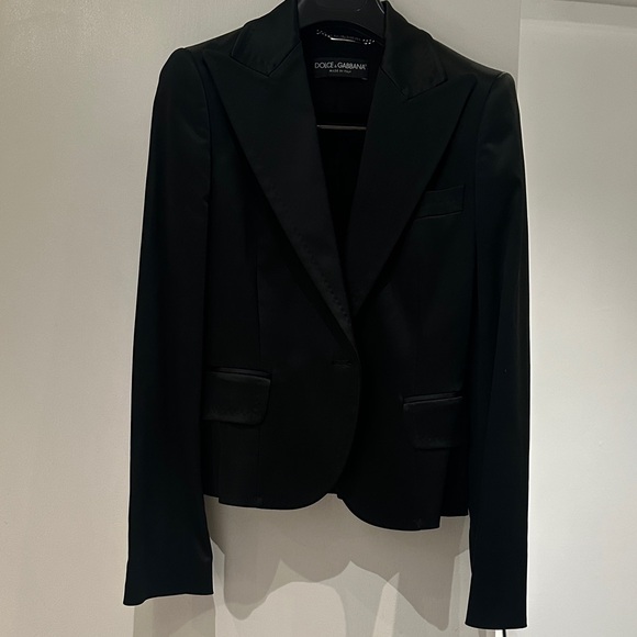 Dolce & Gabbana Elegant Dark Blazer - Picture 10 of 12